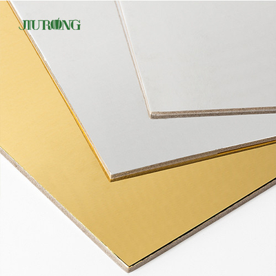 Papan Kue Sekali Pakai MDF Square Warna Putih Dan Emas