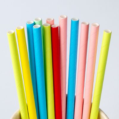 12mm 10mm Sharp Ending Bubble Tea Straw Pembungkus Individu
