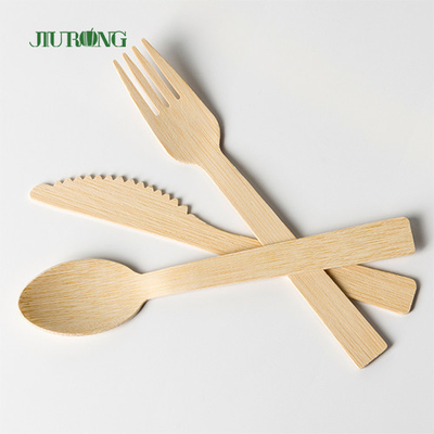 Dispos Biodegradable Bambu Peralatan Makan Pisau Kayu Sendok Garpu Flatwar Cutleri Set
