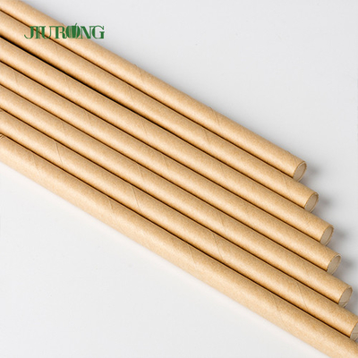 135mm Panjang Biodegradable Paper Straw Untuk Minuman Minum