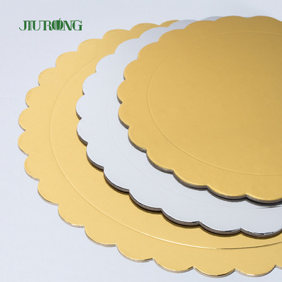 Pemegang Papan Kue Sekali Pakai Emas Biodegradable 12-14 Inch