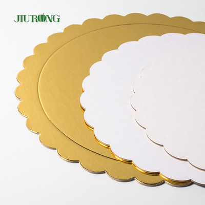 Pemegang Papan Kue Sekali Pakai Emas Biodegradable 12-14 Inch