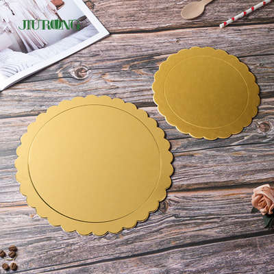 Pemegang Papan Kue Sekali Pakai Emas Biodegradable 12-14 Inch