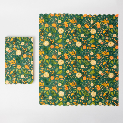 EU Biodegradable Disposable Sendok Garpu Warna-warni Desain Bunga Hari Valentine Pesta Kertas Serbet