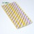 Golden Striped Biodegradable Paper Straw Kraft Christmas Straws 5 * 120mm