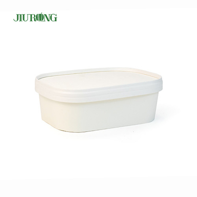 Mangkuk Takeaway Kertas Daur Ulang Tahan Air 1500ml Food Grade Untuk Salad
