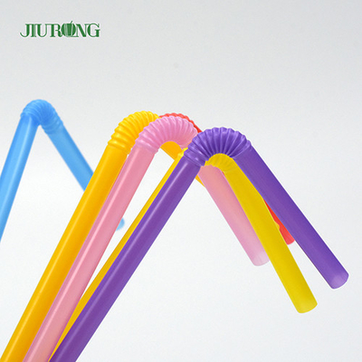 Sedotan Sekali Pakai Ramah Lingkungan Biodegradable Plastik Berwarna 4.6 * 150mm