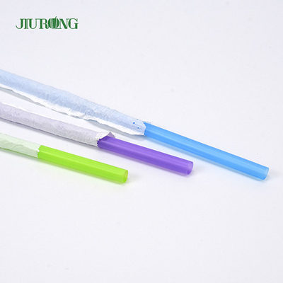 Kertas Jerami Plastik Biodegradable Ramah Lingkungan dibungkus 4.6 * 168mm