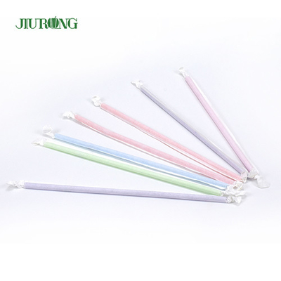 Kertas Jerami Plastik Biodegradable Ramah Lingkungan dibungkus 4.6 * 168mm