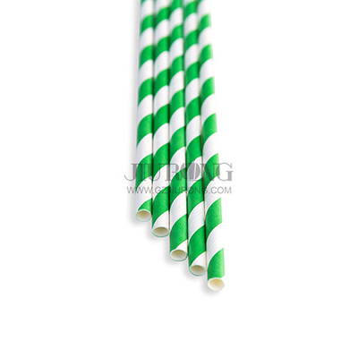 Cocktail Drink Biodegradable Paper Straw 6 * 197mm Ramah lingkungan