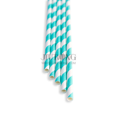 Cocktail Drink Biodegradable Paper Straw 6 * 197mm Ramah lingkungan