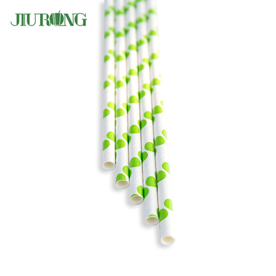 Restoran Kraft Sedotan Kertas Ramah Lingkungan Biodegradable 12 * 230mm