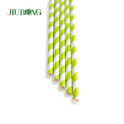 Makanan Cepat Saji Biodegradable Paper Straw Kertas Kraft Tabung Lurus