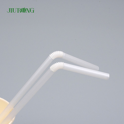 Sedotan Pla Biodegradable Ramah Lingkungan 4.6 * 150mm Kertas Sedotan Untuk Minuman Panas