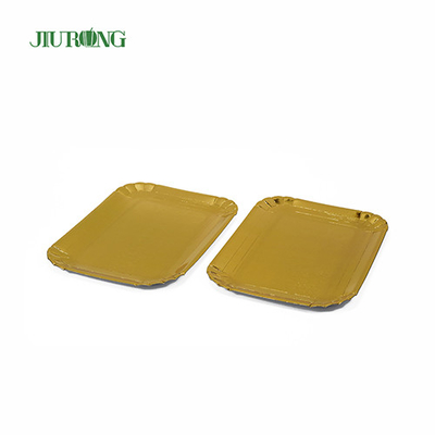 Jiurong Custom Printed Biodegradable Paper Plates ISO9001 Disetujui