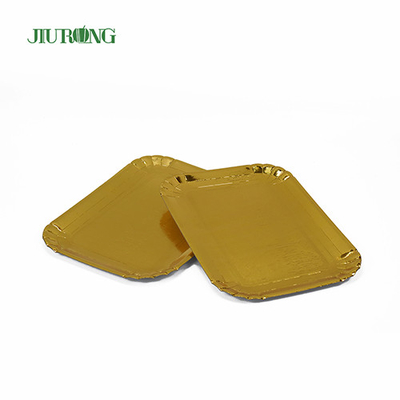 Jiurong Custom Printed Biodegradable Paper Plates ISO9001 Disetujui