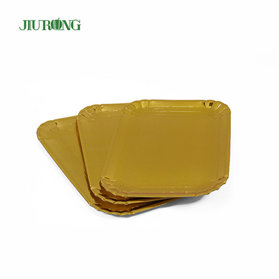 Jiurong Custom Printed Biodegradable Paper Plates ISO9001 Disetujui