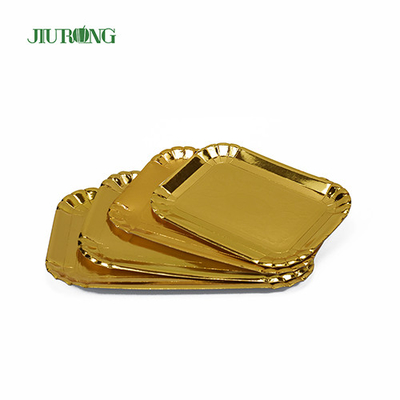 Jiurong Custom Printed Biodegradable Paper Plates ISO9001 Disetujui