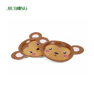 Pelat Sekali Pakai Biodegradable Food Grade ramah lingkungan 230 * 230mm Embossing