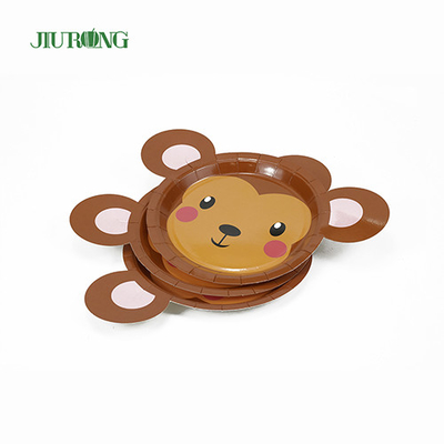 Pelat Sekali Pakai Biodegradable Food Grade ramah lingkungan 230 * 230mm Embossing