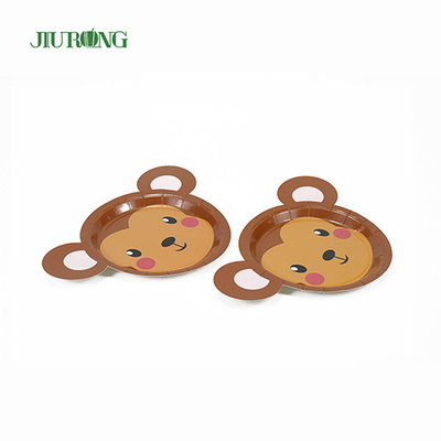 Pelat Sekali Pakai Biodegradable Food Grade ramah lingkungan 230 * 230mm Embossing