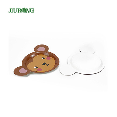 Pelat Sekali Pakai Biodegradable Food Grade ramah lingkungan 230 * 230mm Embossing