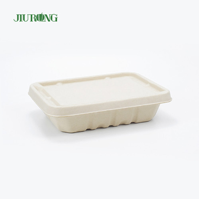 Kemasan Makanan Bagasse Tahan Air Daur Ulang Kotak Kertas Biodegradable OEM ODM