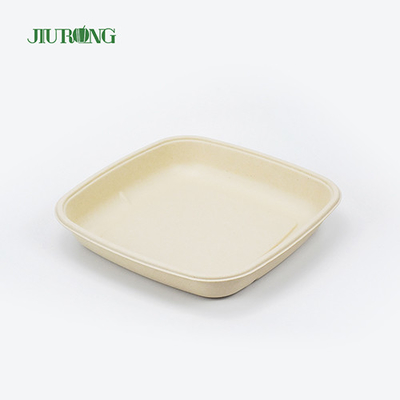 Bagasse Takeaway Piring Kertas Tebu Sekali Pakai Biodegradable