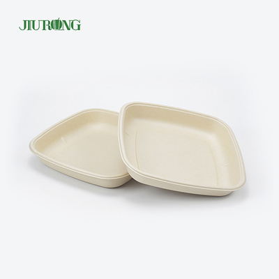 Bagasse Takeaway Piring Kertas Tebu Sekali Pakai Biodegradable
