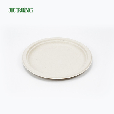 Sushi Biodegradable Tebu Bagasse Plates Daur Ulang 155mm Jiurong