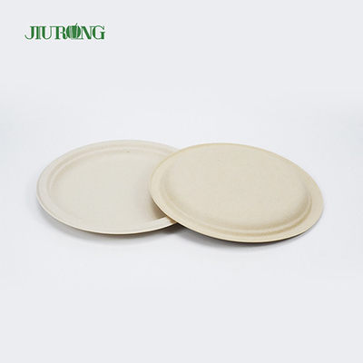 Sushi Biodegradable Tebu Bagasse Plates Daur Ulang 155mm Jiurong