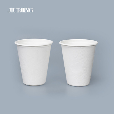 Cangkir Kopi Kertas Putih Bergelombang Biodegradable 10oz 12oz Dinding Tunggal