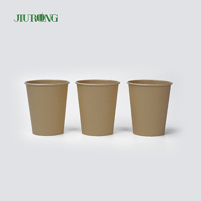 Cangkir Kopi Kertas Sekali Pakai Biodegradable Dinding Tunggal 6oz 7oz