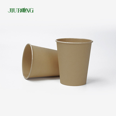 Cangkir Kopi Kertas Sekali Pakai Biodegradable Dinding Tunggal 6oz 7oz