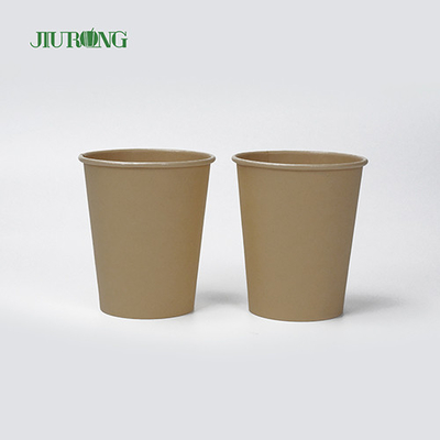 Cangkir Kopi Kertas Sekali Pakai Biodegradable Dinding Tunggal 6oz 7oz