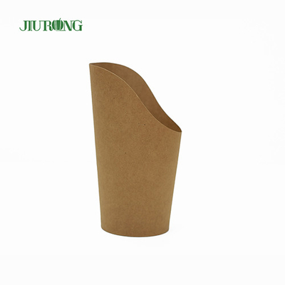 FDA Disposable Biodegradable Paper Cups LOGO Kustom ramah lingkungan untuk Keripik