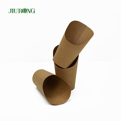 FDA Disposable Biodegradable Paper Cups LOGO Kustom ramah lingkungan untuk Keripik