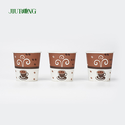 5oz Single Wall Biodegradable Paper Cups Daur Ulang Food Grade