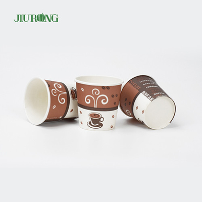 5oz Single Wall Biodegradable Paper Cups Daur Ulang Food Grade
