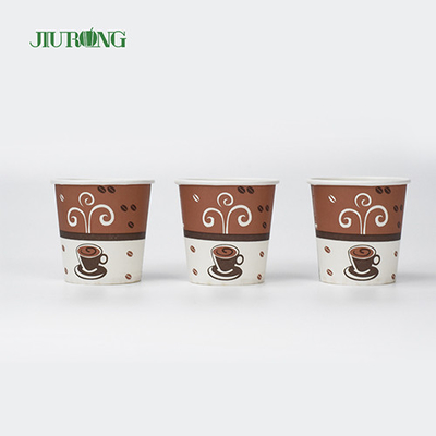 5oz Single Wall Biodegradable Paper Cups Daur Ulang Food Grade