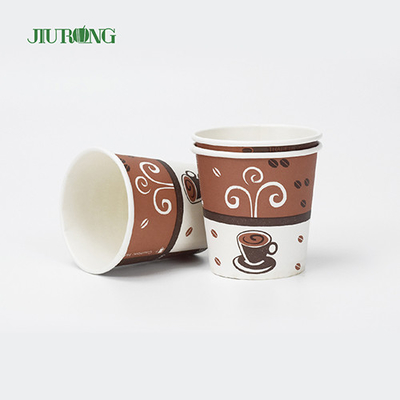 5oz Single Wall Biodegradable Paper Cups Daur Ulang Food Grade