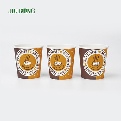 Cetak Logo Kustom Cangkir Kertas Dinding Tunggal 22oz Cangkir Sekali Pakai Biodegradable
