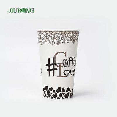 9oz PE Coated Compostible Biodegradable Paper Cups Untuk Minuman Dingin