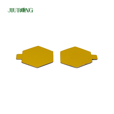 Polygon Food Grade Mini Disposable Cake Board Foil Paper 95 * 82mm