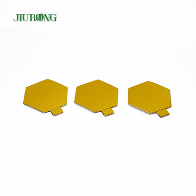 Polygon Food Grade Mini Disposable Cake Board Foil Paper 95 * 82mm
