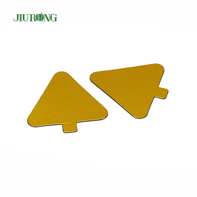 Anak-anak DIY Segitiga Mini Kue Papan emas 93*88mm Food Grade Foil Paper