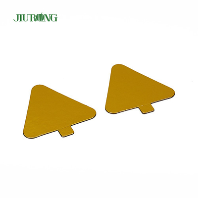 Anak-anak DIY Segitiga Mini Kue Papan emas 93*88mm Food Grade Foil Paper