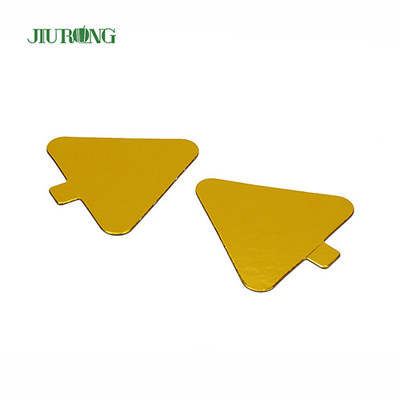Anak-anak DIY Segitiga Mini Kue Papan emas 93*88mm Food Grade Foil Paper