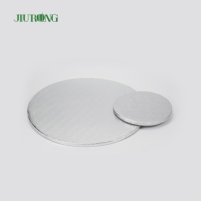 Papan Kue Sekali Pakai Bergelombang Tahan Minyak 10cm 7 inci Emas stamping