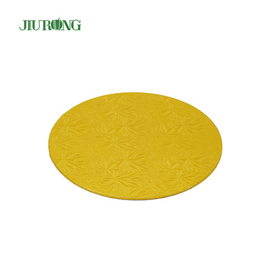 Golden Round MDF Disposable Cake Board drum 24cm 9 inci OEM ODM